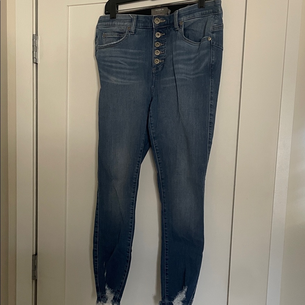 Torrid Button-Fly Women's Blue Jeans